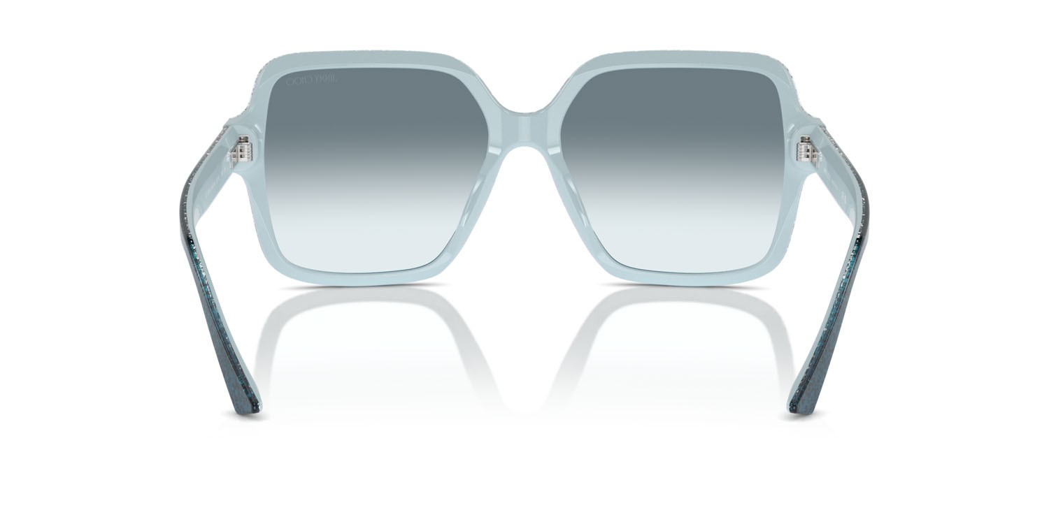 Sunglasses Jimmy Choo JC 5005 (504319) color blue gradient glitter shape square lenses blu sfumato