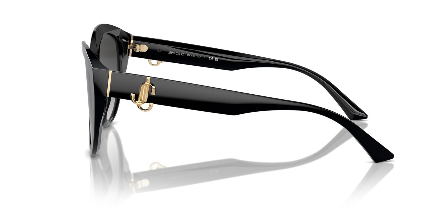 Occhiali da sole Jimmy Choo JC 5007 (50008G) colore nero forma pantos lenti grigio sfumato