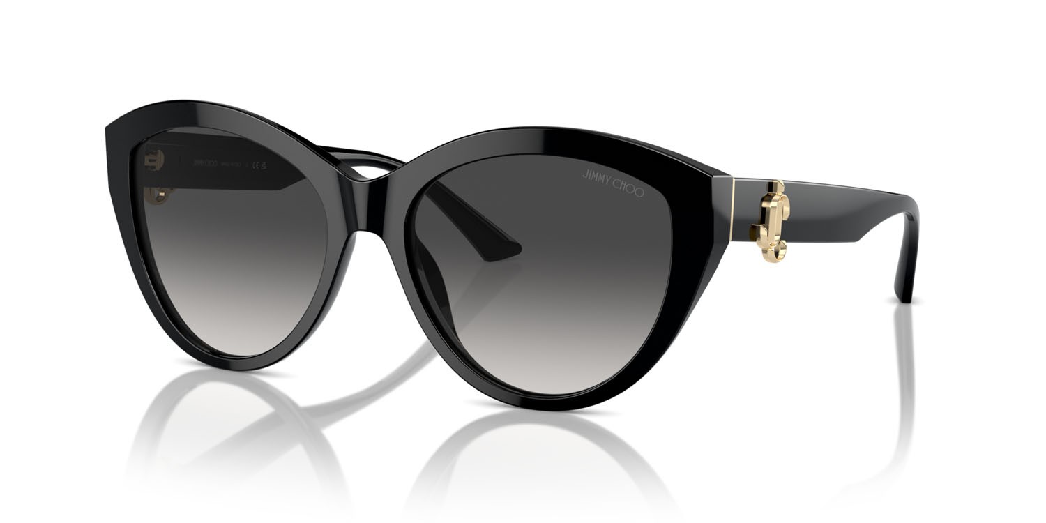 Occhiali da sole Jimmy Choo JC 5007 (50008G) colore nero forma pantos lenti grigio sfumato