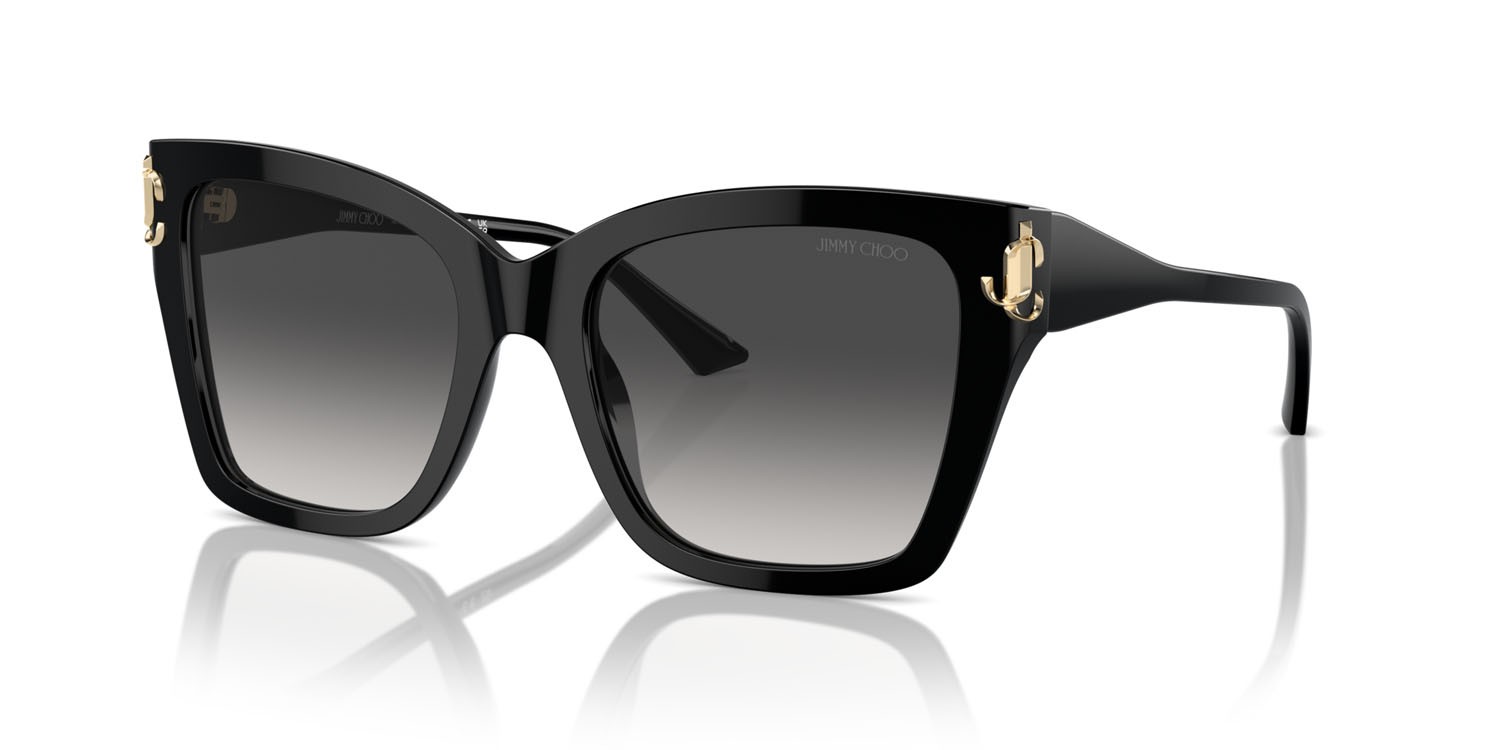Occhiali da sole Jimmy Choo JC 5012 (50008G) colore nero forma quadrato lenti grigio sfumato
