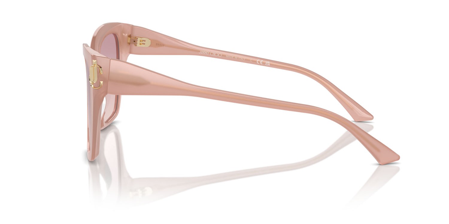 Occhiali da sole Jimmy Choo JC 5012 (502768) colore rosa opale forma quadrato lenti marrone sfumato violetto