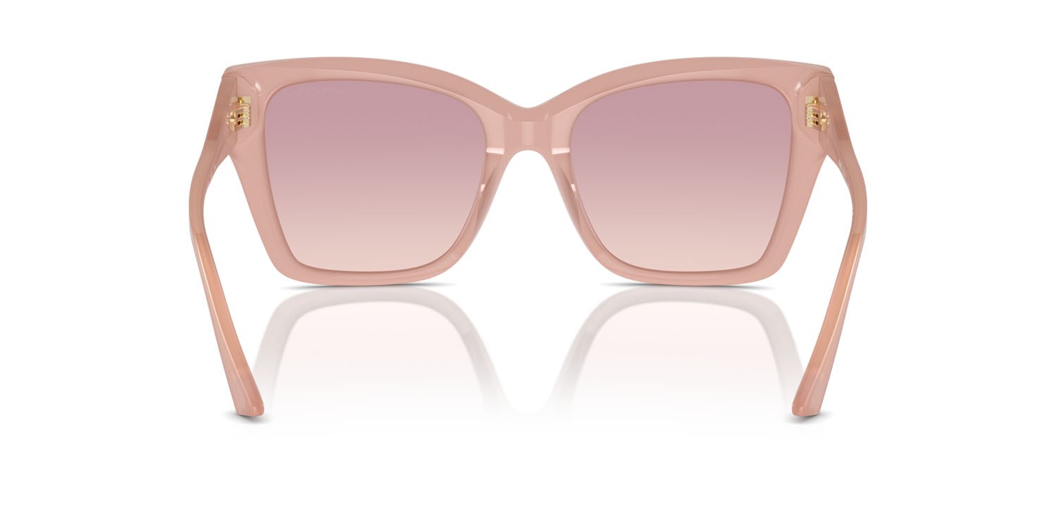 Occhiali da sole Jimmy Choo JC 5012 (502768) colore rosa opale forma quadrato lenti marrone sfumato violetto