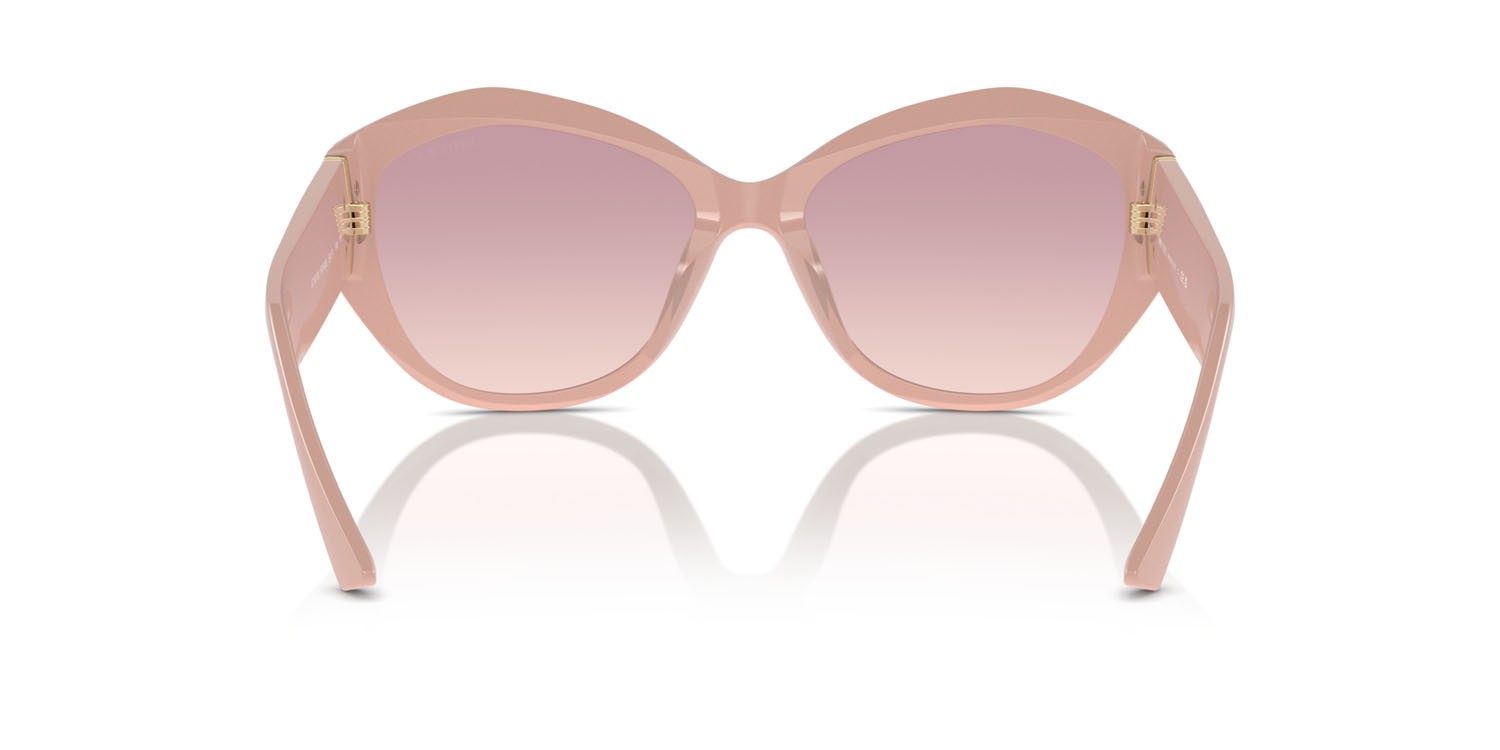 Occhiali da sole Jimmy Choo JC 5013U (501468) colore rosa forma farfalla lenti marrone sfumato violetto