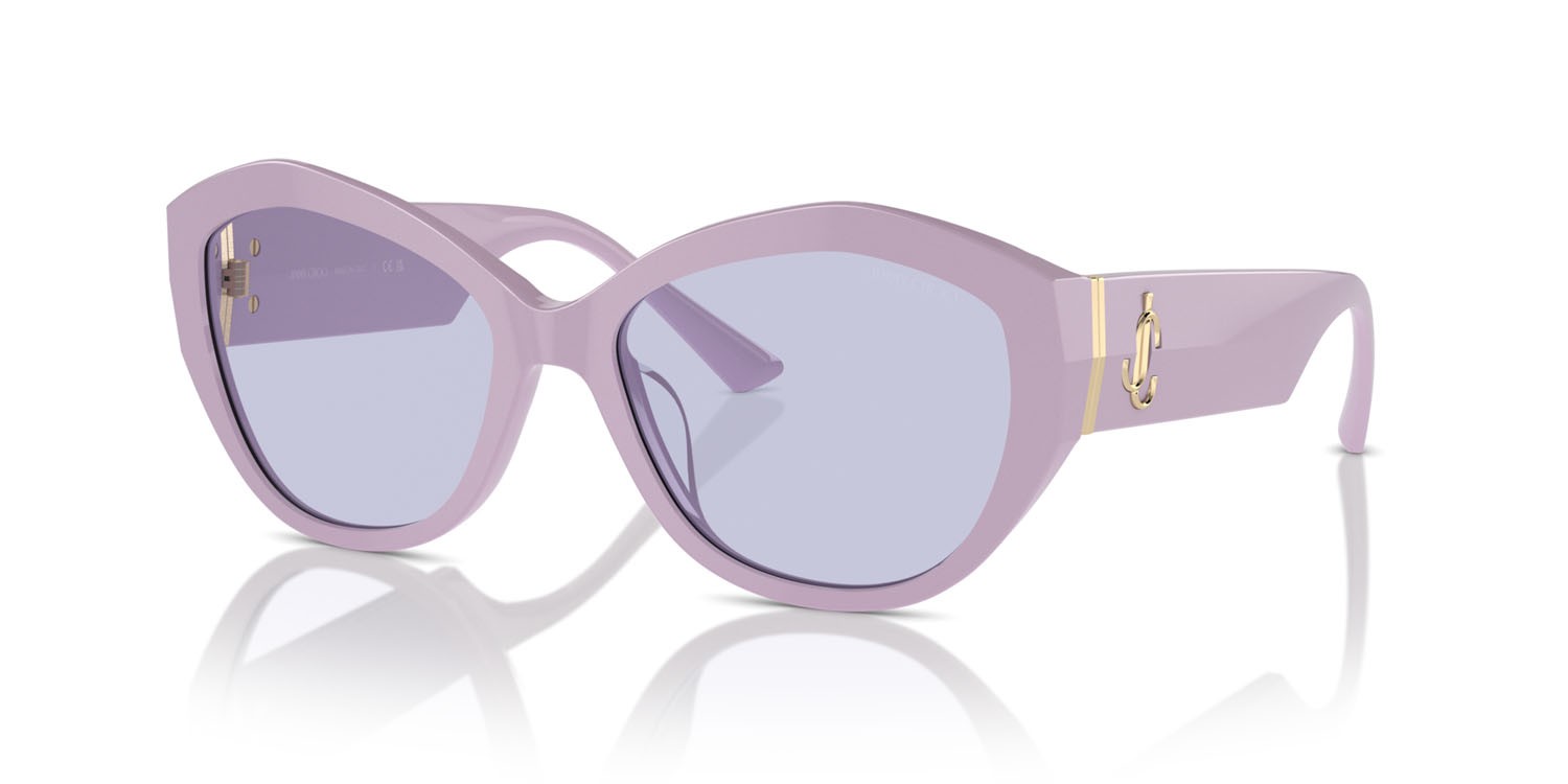 Occhiali da sole Jimmy Choo JC 5013U (50221A) colore viola forma farfalla lenti lilla