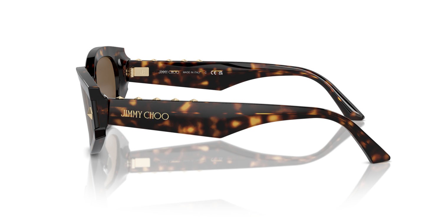 Occhiali da sole Jimmy Choo JC 5015U (500273) colore havana forma ovale lenti marrone scuro