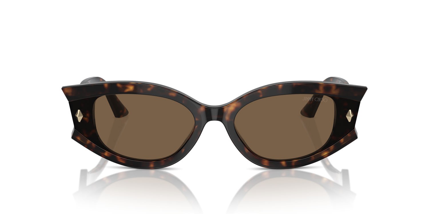 Occhiali da sole Jimmy Choo JC 5015U (500273) colore havana forma ovale lenti marrone scuro