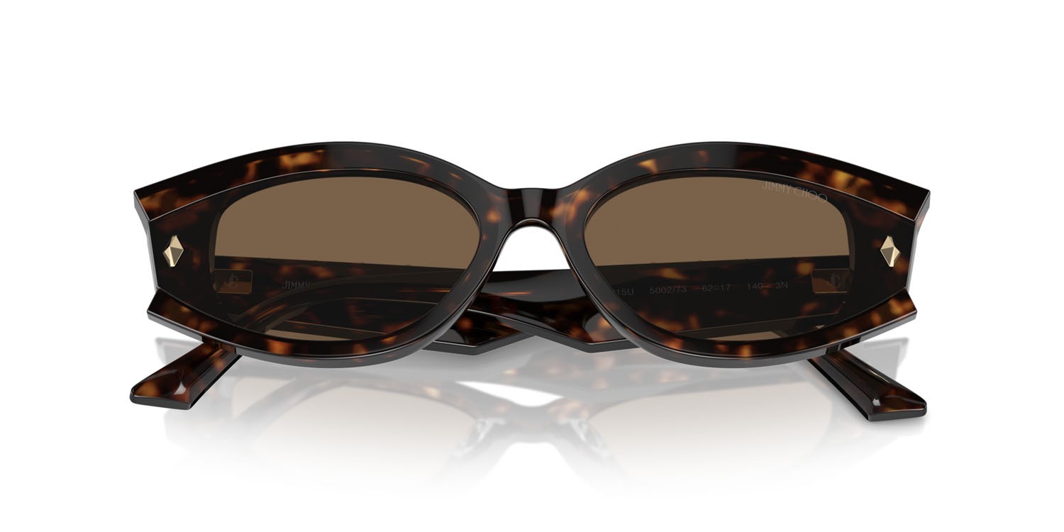 Occhiali da sole Jimmy Choo JC 5015U (500273) colore havana forma ovale lenti marrone scuro