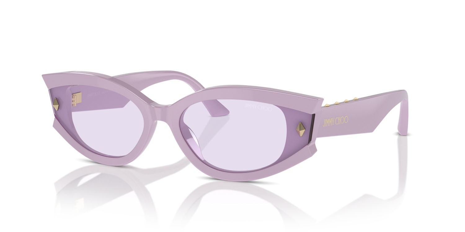 Occhiali da sole Jimmy Choo JC 5015U (50211A) colore viola forma ovale lenti viola chiaro