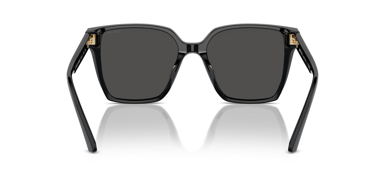 Occhiali da sole Jimmy Choo JC 5016D (500087) colore nero forma rettangolare lenti grigio scuro