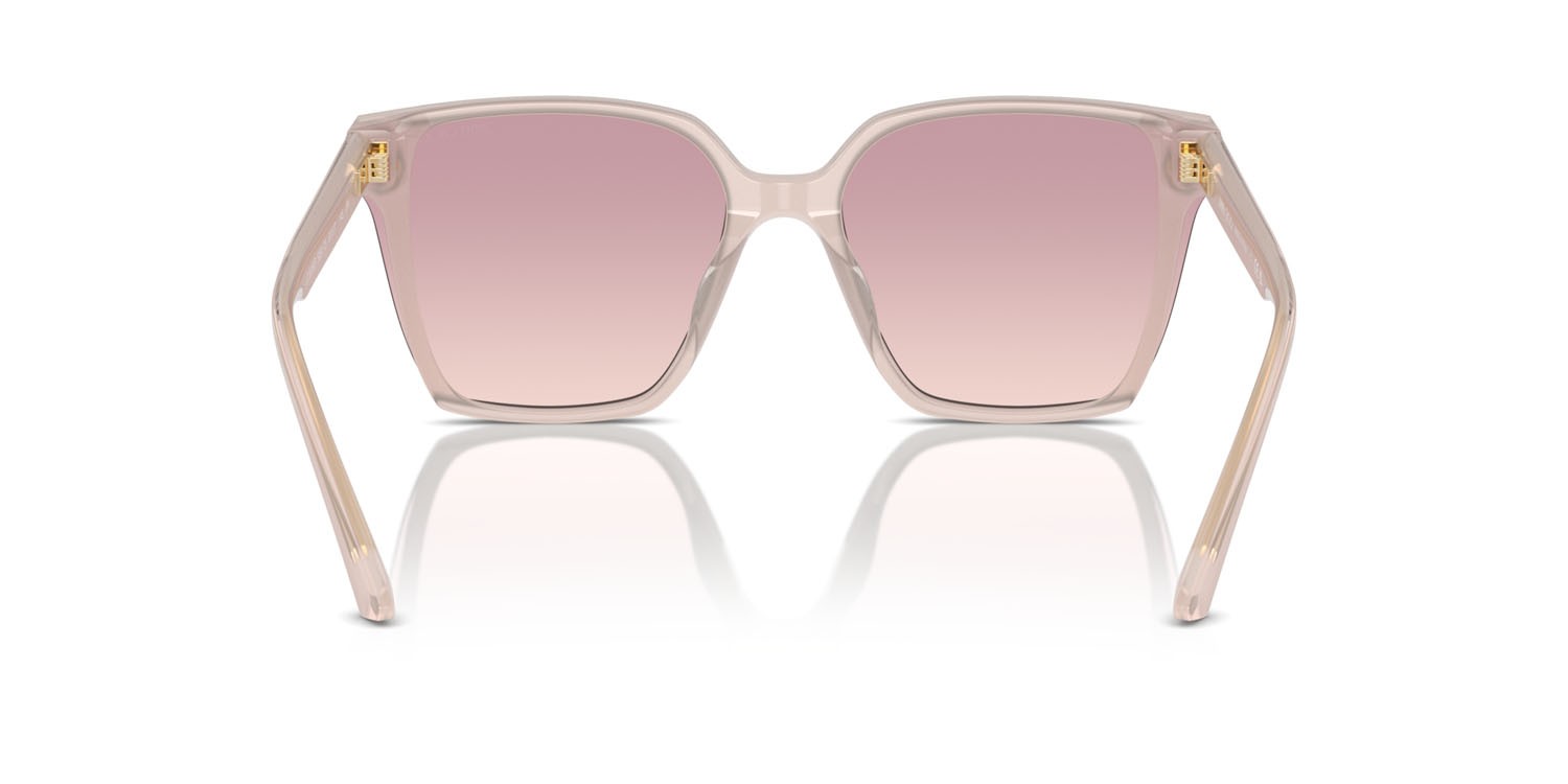Occhiali da sole Jimmy Choo JC 5016D (505268) colore rosa opale forma rettangolare lenti marrone sfumato violetto