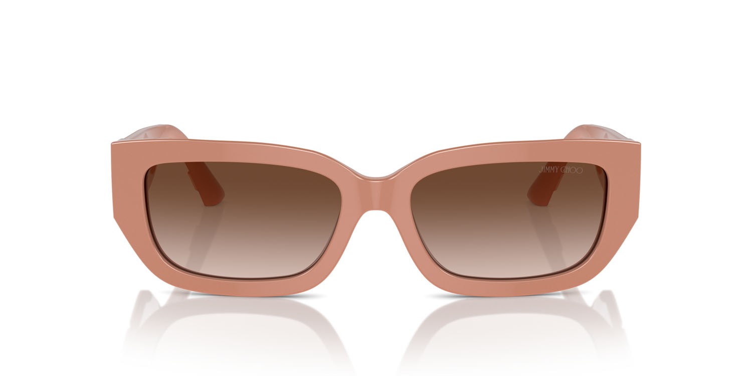 Occhiali da sole Jimmy Choo JC 5017 (503213) colore rosa forma quadrato lenti marrone sfumato