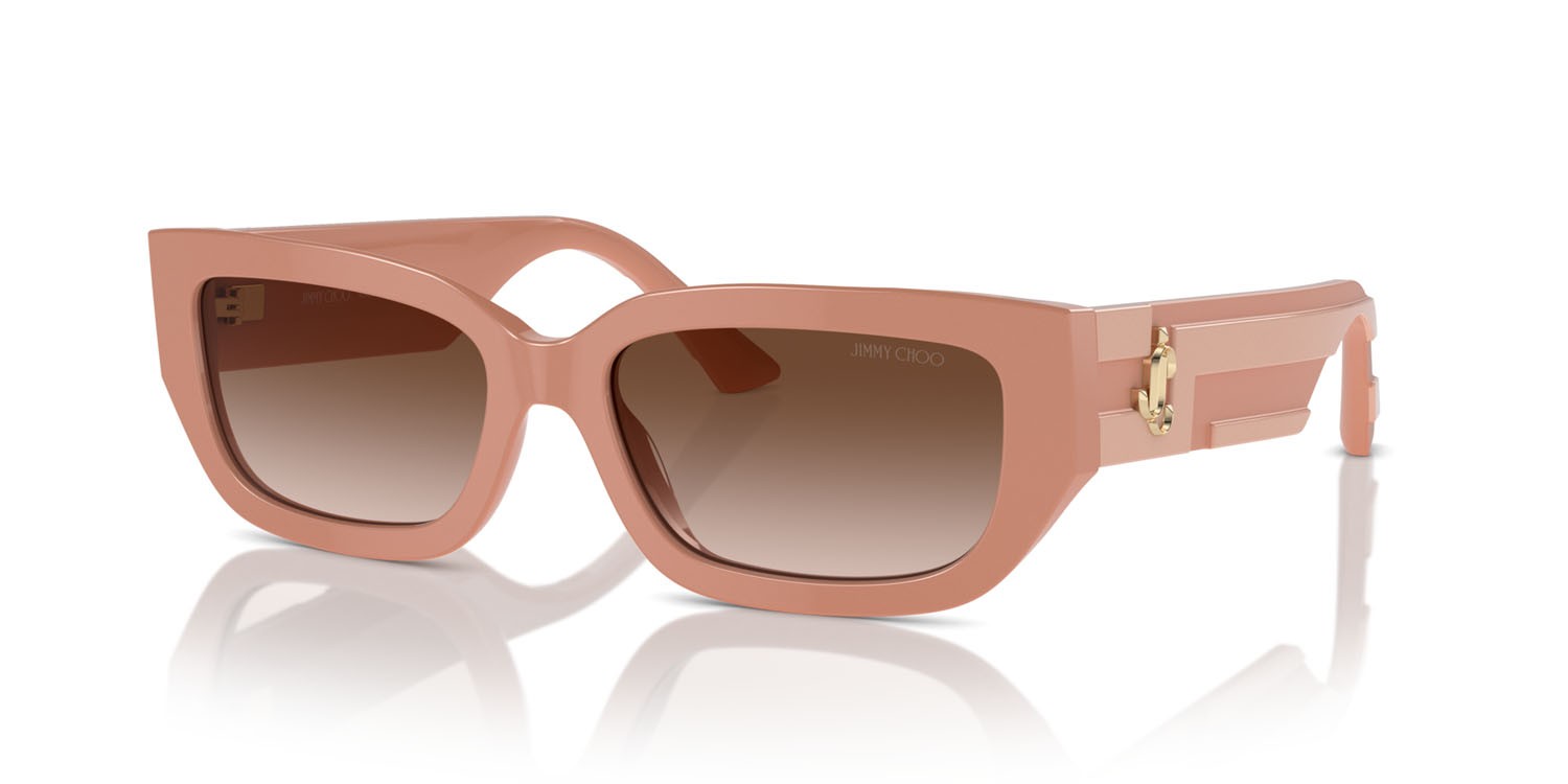 Occhiali da sole Jimmy Choo JC 5017 (503213) colore rosa forma quadrato lenti marrone sfumato