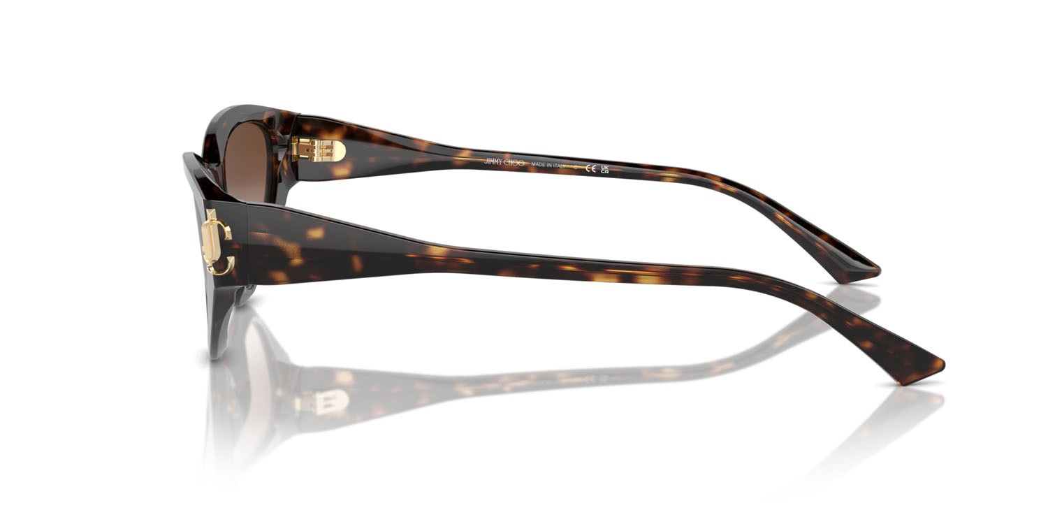 Occhiali da sole Jimmy Choo JC 5019 (500213) colore havana forma cat eye lenti marrone sfumato
