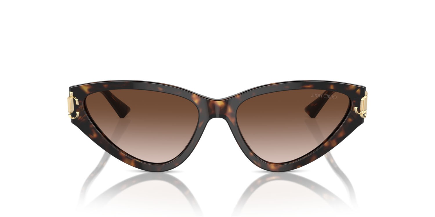 Occhiali da sole Jimmy Choo JC 5019 (500213) colore havana forma cat eye lenti marrone sfumato