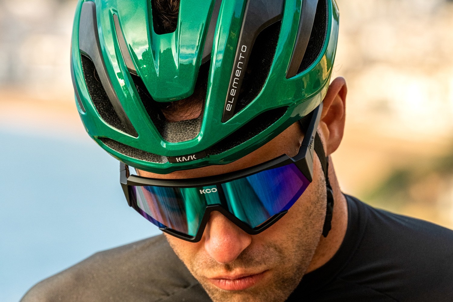 Caschi bici Kask Elemento Beetle green CHE00101448 