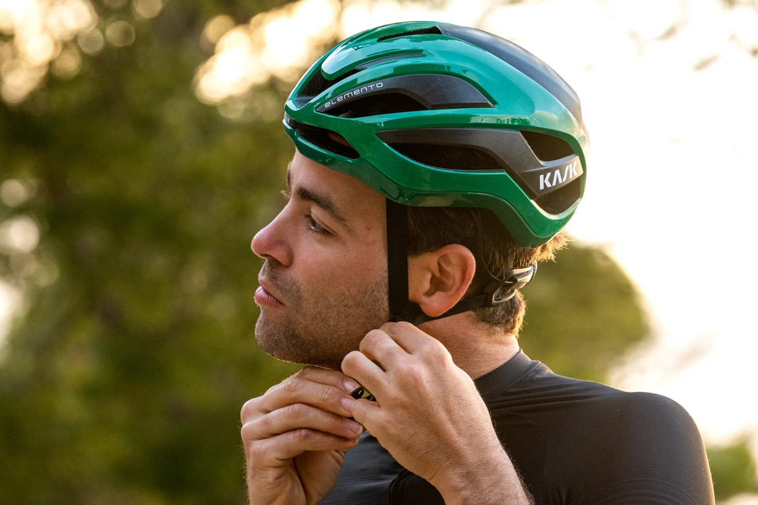 Caschi bici Kask Elemento Beetle green CHE00101448 
