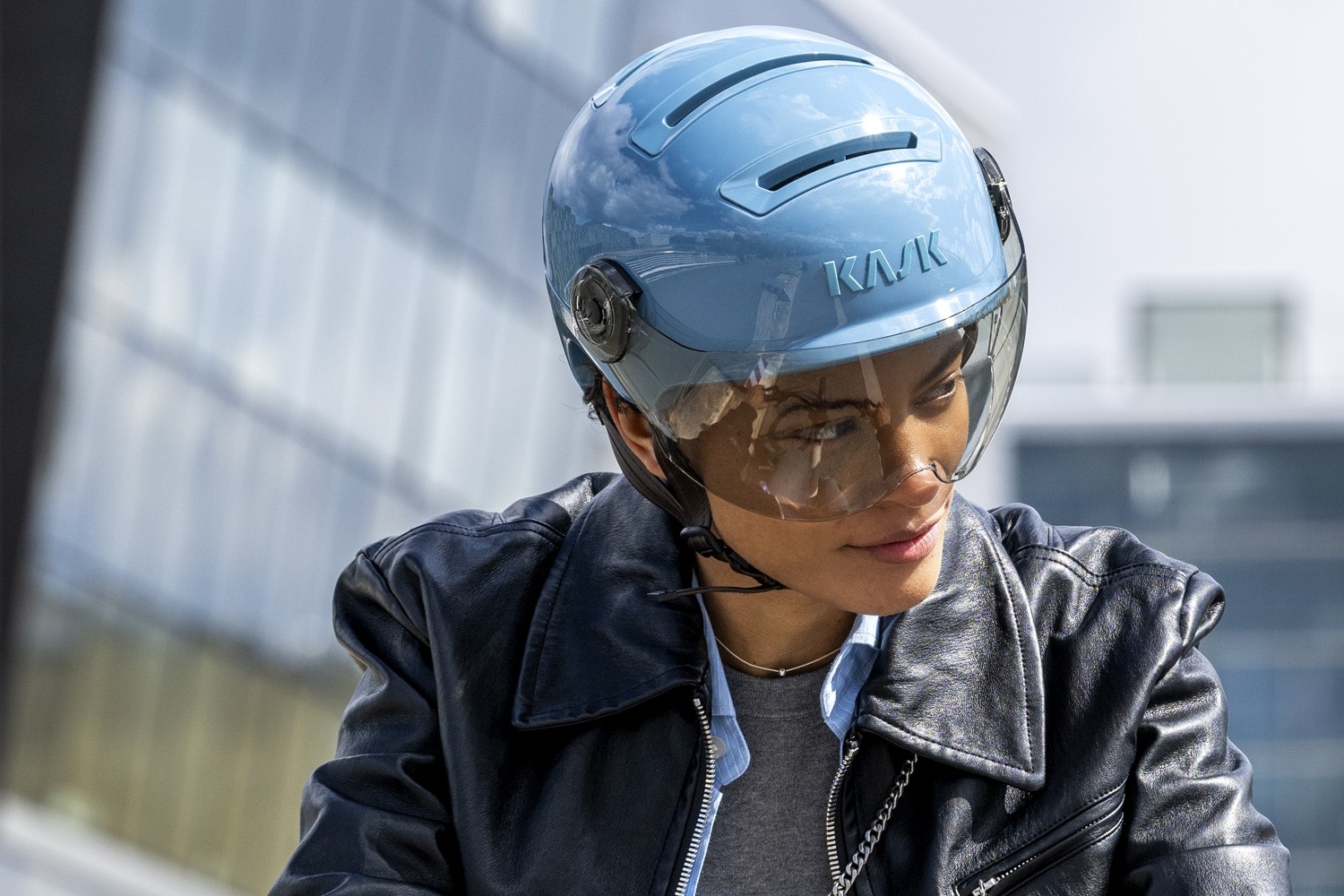 Bike helmets Kask Urban R Sugar paper blue CHE00085250 