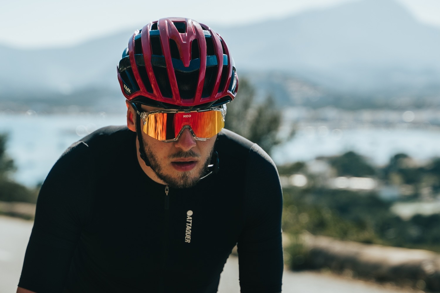 Caschi bici Kask Valegro Red CHE00052204 