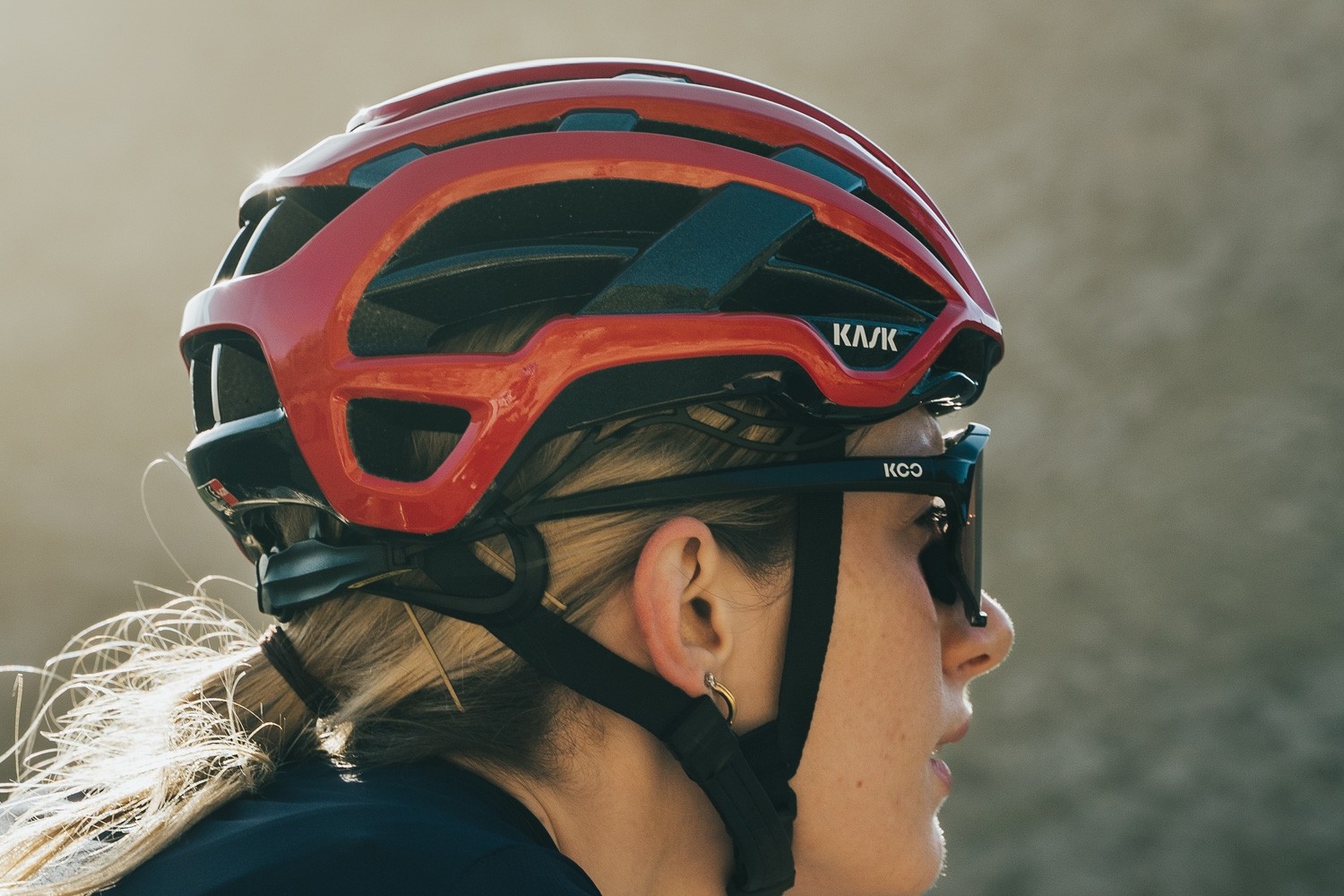 Caschi bici Kask Valegro Red CHE00052204 