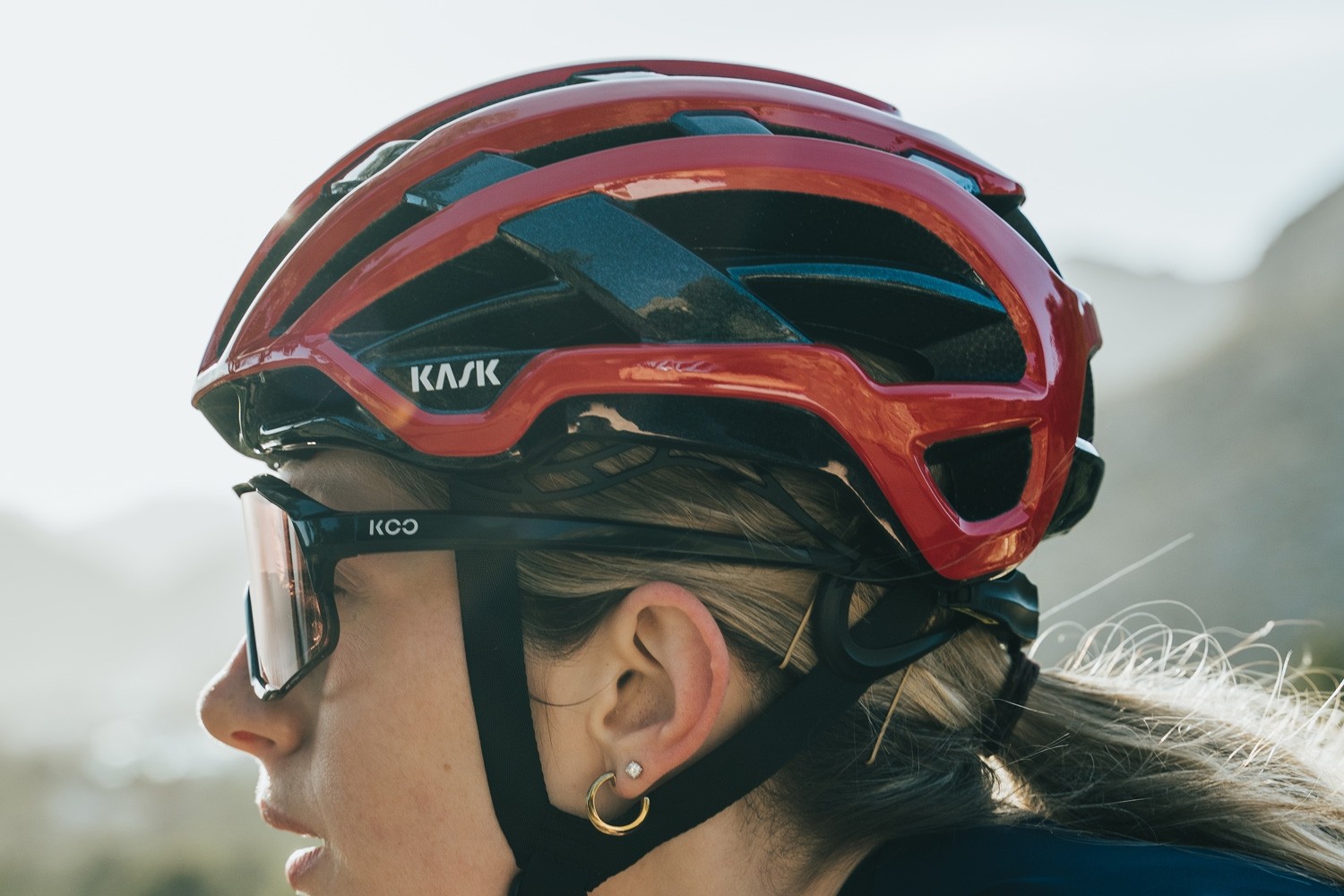 Caschi bici Kask Valegro Red CHE00052204 