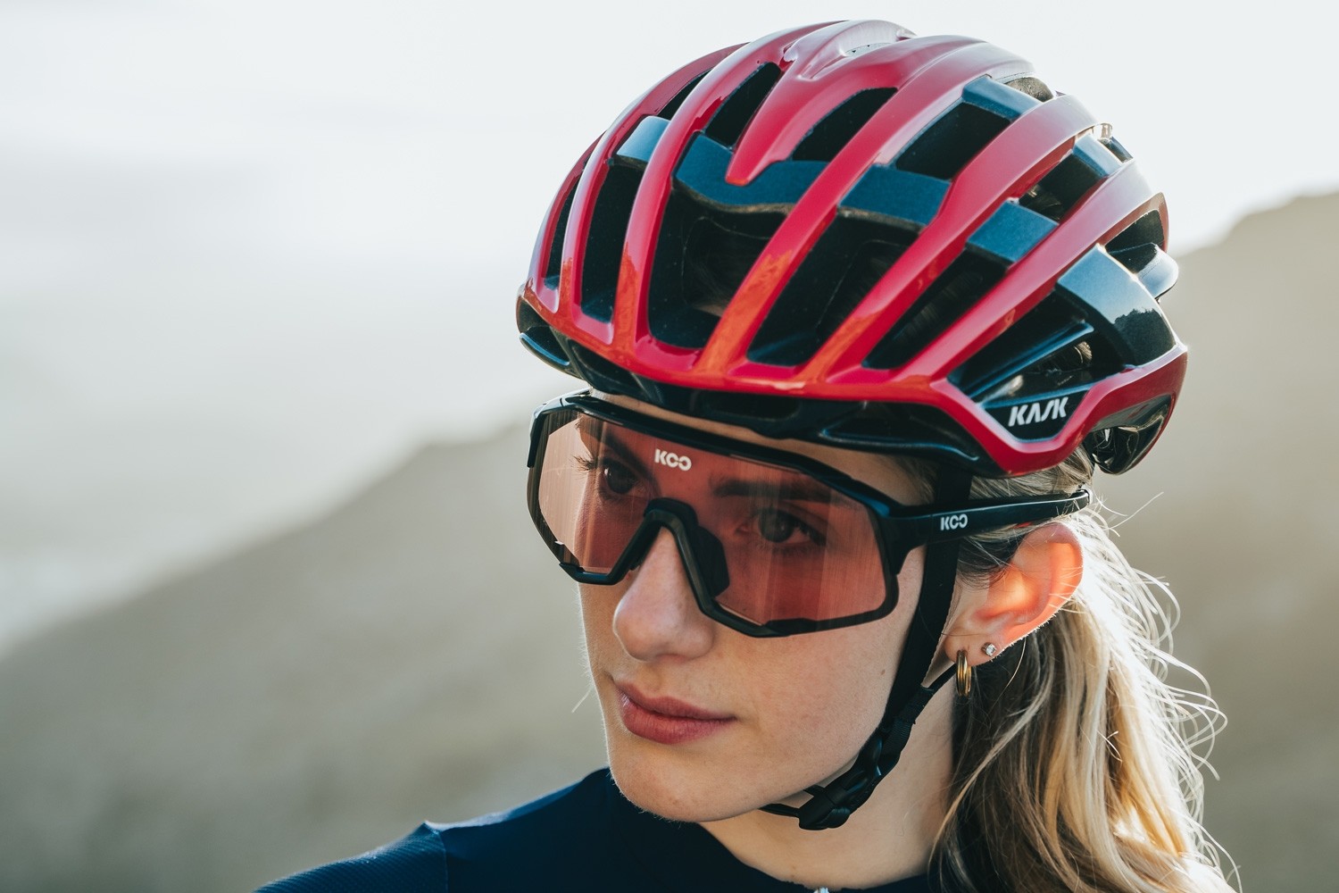 Caschi bici Kask Valegro Red CHE00052204 