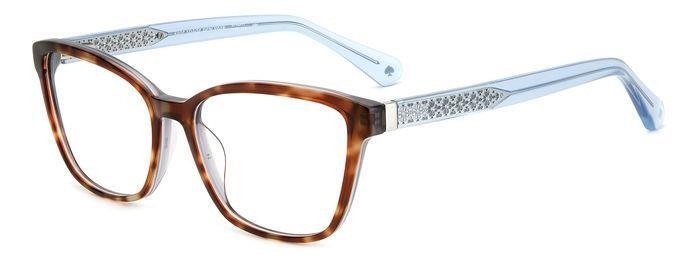 Occhiali da vista Kate Spade BELEN 107305 (IPR) colore havana blue forma cat eye 