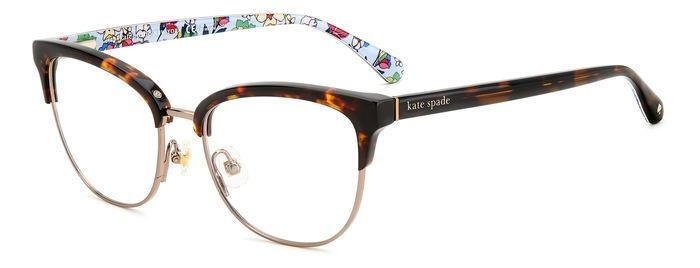 Occhiali da vista Kate Spade PAITYN/G 107302 (H7P) colore pattern havana forma rotondo 