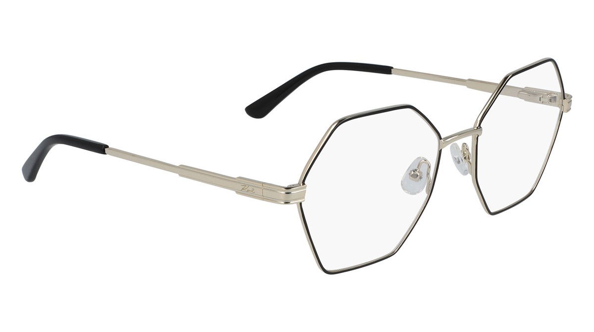 Occhiali da vista Karl Lagerfeld KL316 (718) colore gold shiny forma rettangolare 