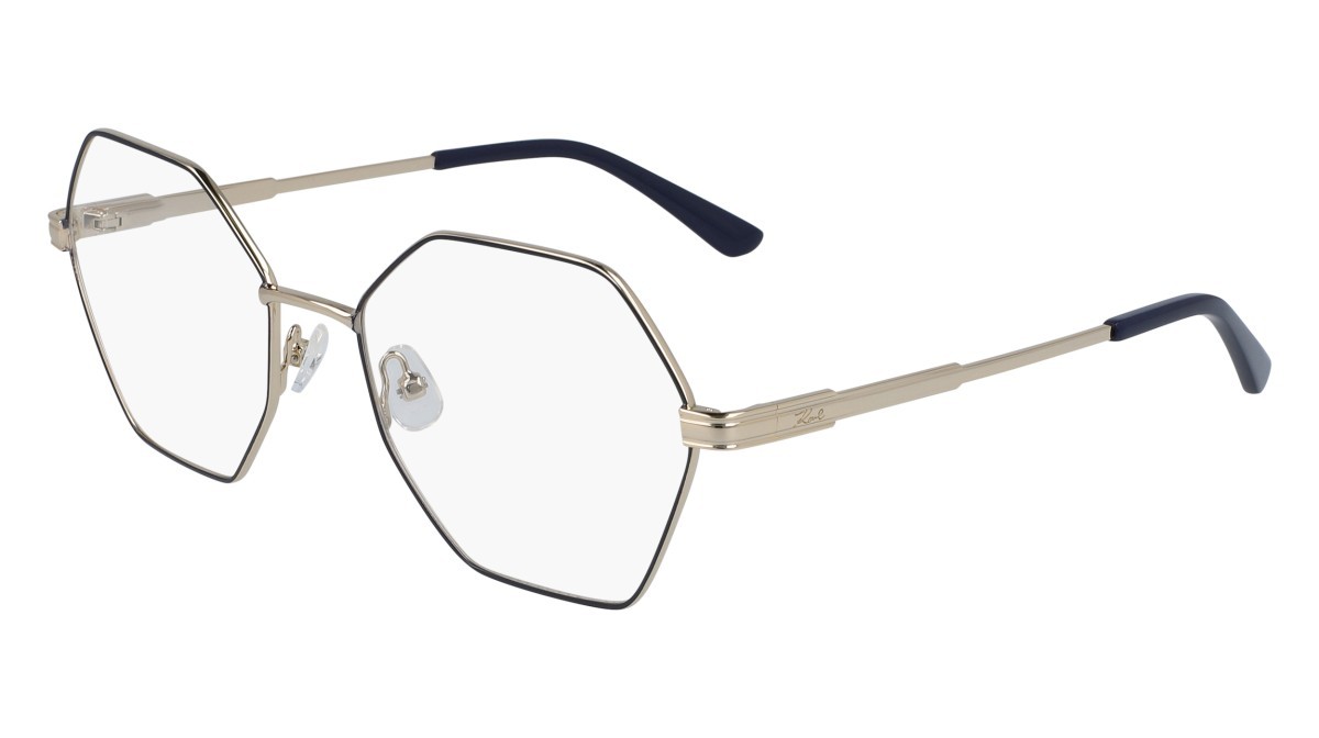 Eyeglasses Karl Lagerfeld KL316 N (714) color golden beauty shape rectangle 
