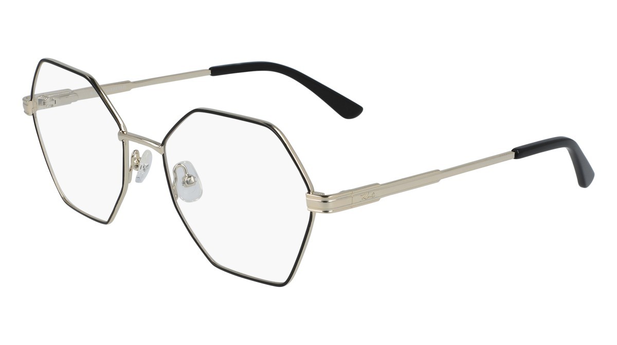 Eyeglasses Karl Lagerfeld KL316 N (718) color gold shiny shape rectangle 
