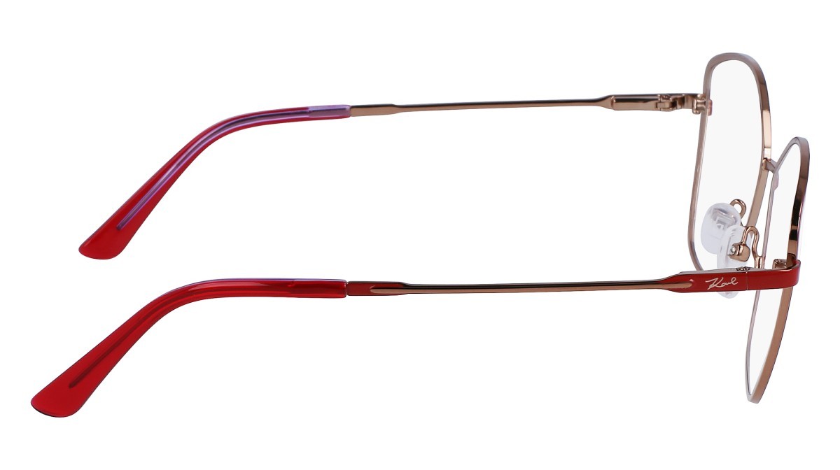 Brillen Karl Lagerfeld KL345 (600) farbe red form rechteckig gläser demo