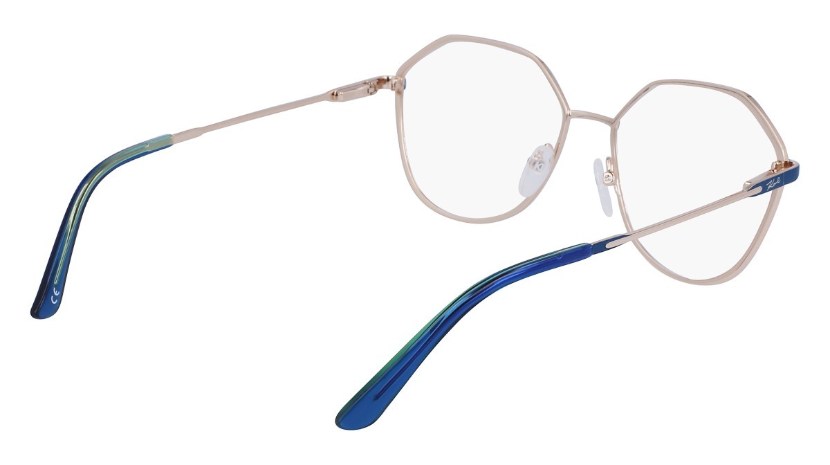 Brillen Karl Lagerfeld KL346 (400) farbe blue form pantos gläser demo