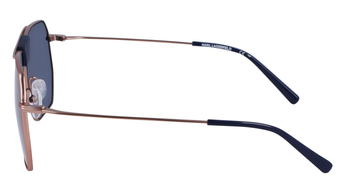 Occhiali da sole Karl Lagerfeld KL350S N (718) colore matte amber gold forma aviator 
