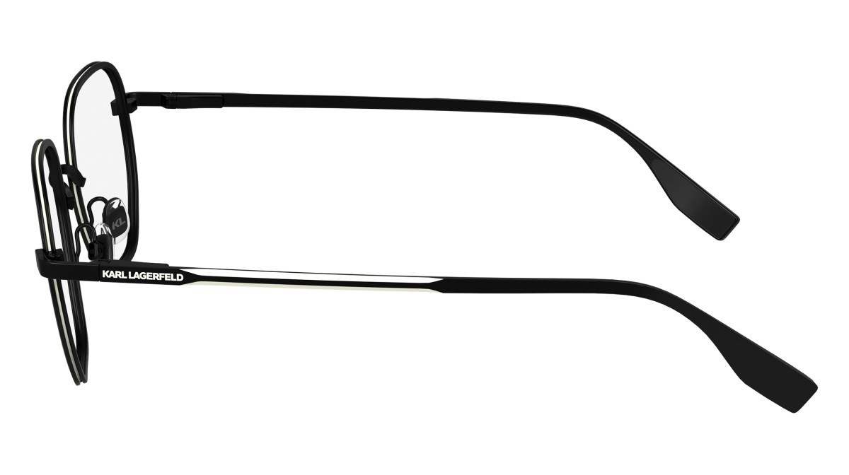 Brillen Karl Lagerfeld KL351 (002) farbe matte black form pantos 