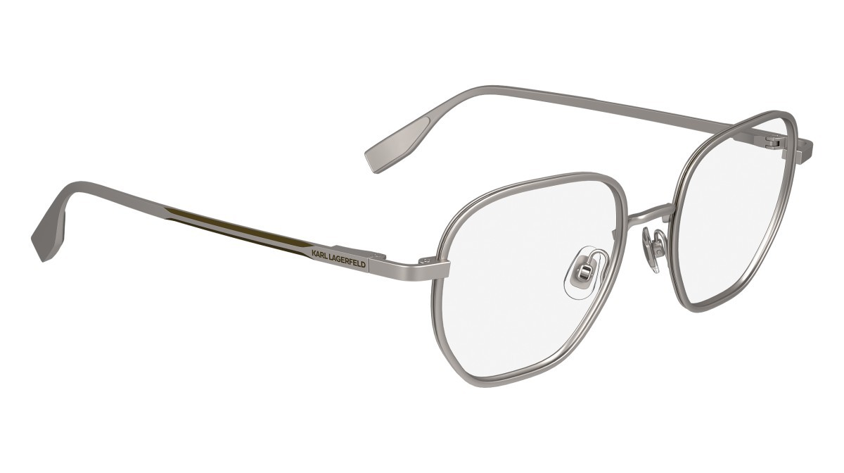 Brillen Karl Lagerfeld KL351 (043) farbe matte light ruthenium form pantos 
