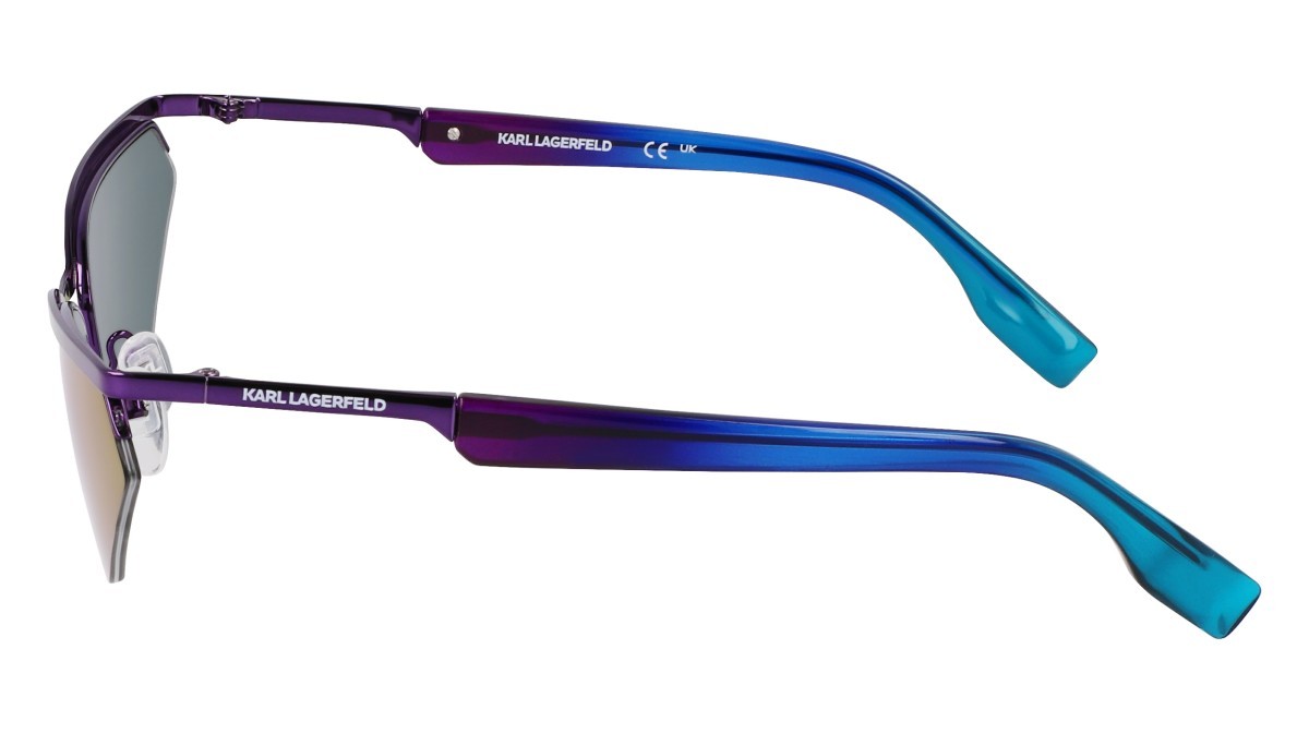 Sonnenbrillen Karl Lagerfeld KL352S (500) farbe purple form rechteckig gläser solid violet mirror