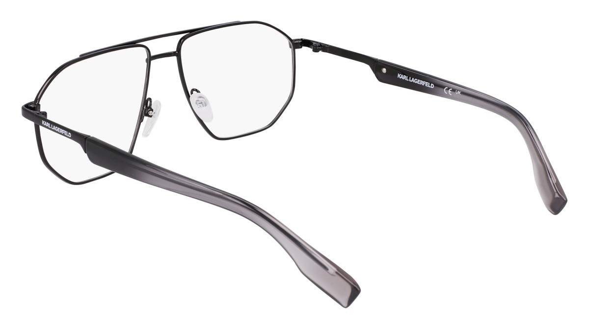 Brillen Karl Lagerfeld KL353 (001) farbe black form aviator 