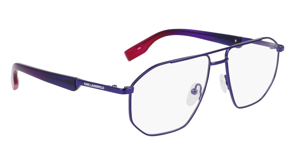 Brillen Karl Lagerfeld KL353 (404) farbe dark blue form aviator 