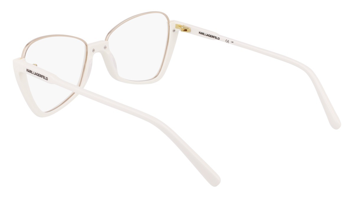 Brillen Karl Lagerfeld KL354 (105) farbe white form rechteckig 