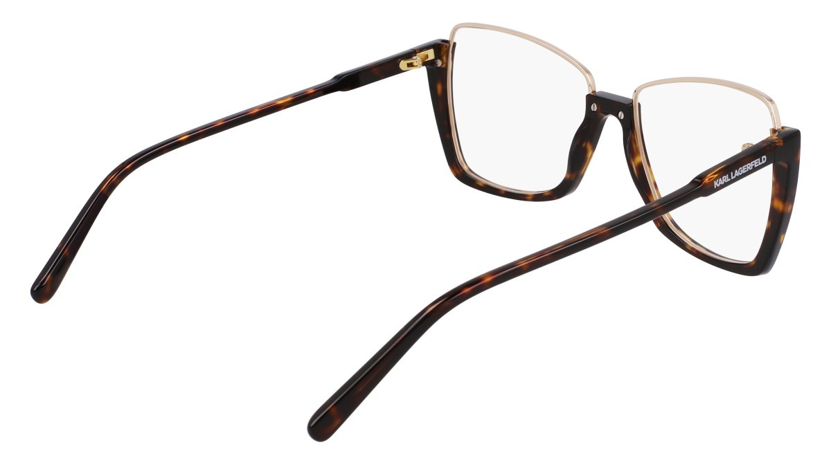 Occhiali da vista Karl Lagerfeld KL355 (242) colore dark tortoise forma rettangolare 