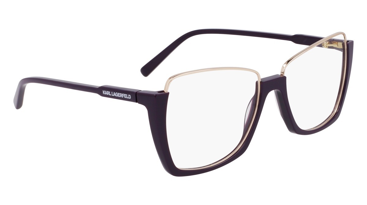 Occhiali da vista Karl Lagerfeld KL355 (500) colore purple forma rettangolare 