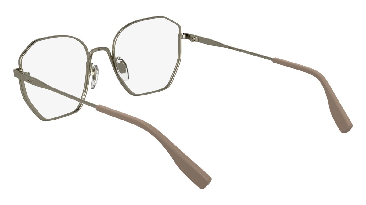 Occhiali da vista Karl Lagerfeld KL356 (264) colore nude/light gold forma rettangolare lenti color 2