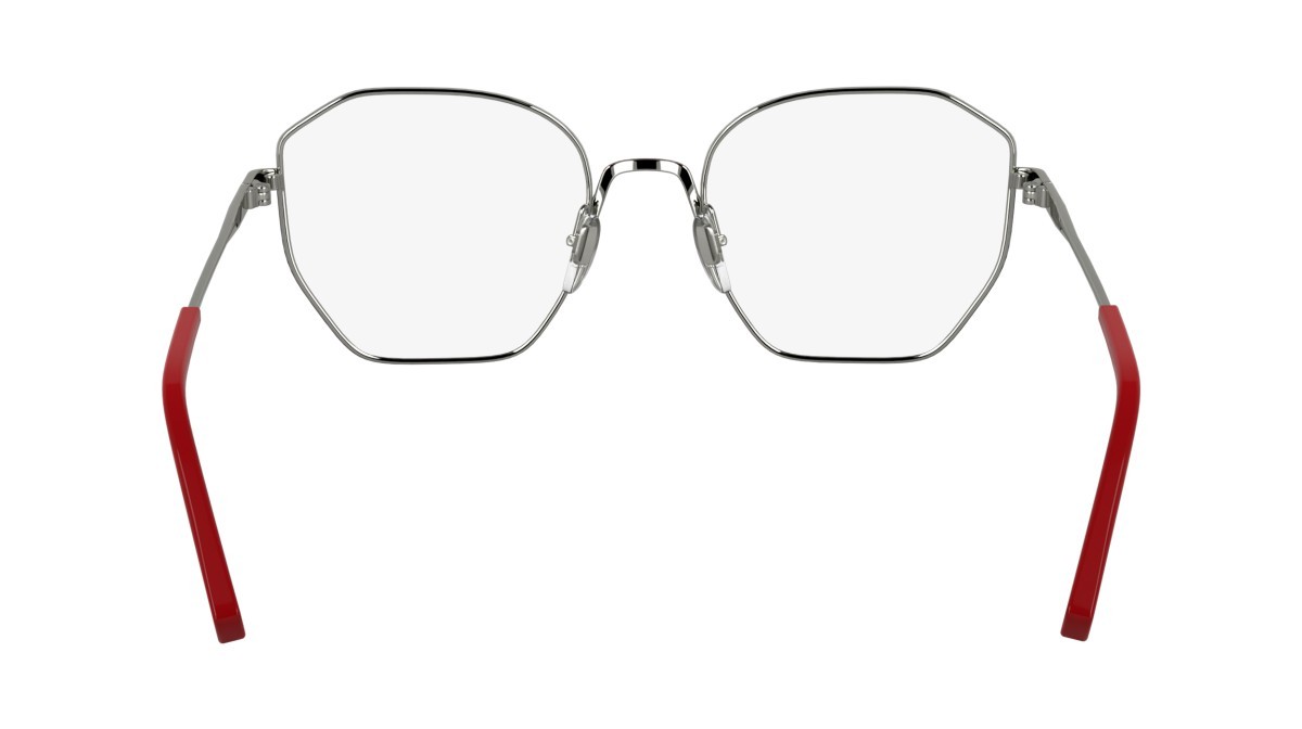 Occhiali da vista Karl Lagerfeld KL356 (638) colore red/silver forma rettangolare lenti color 4