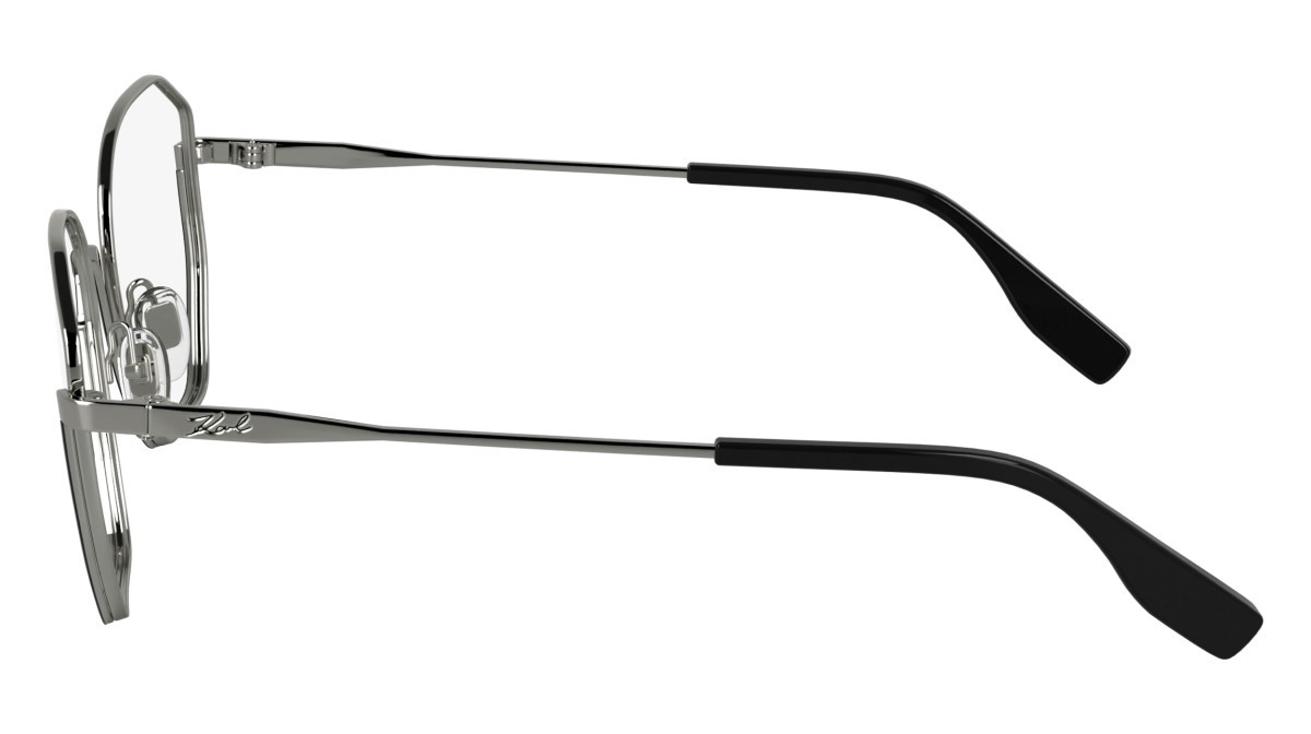 Occhiali da vista Karl Lagerfeld KL356 N (044) colore black/silver forma rettangolare 