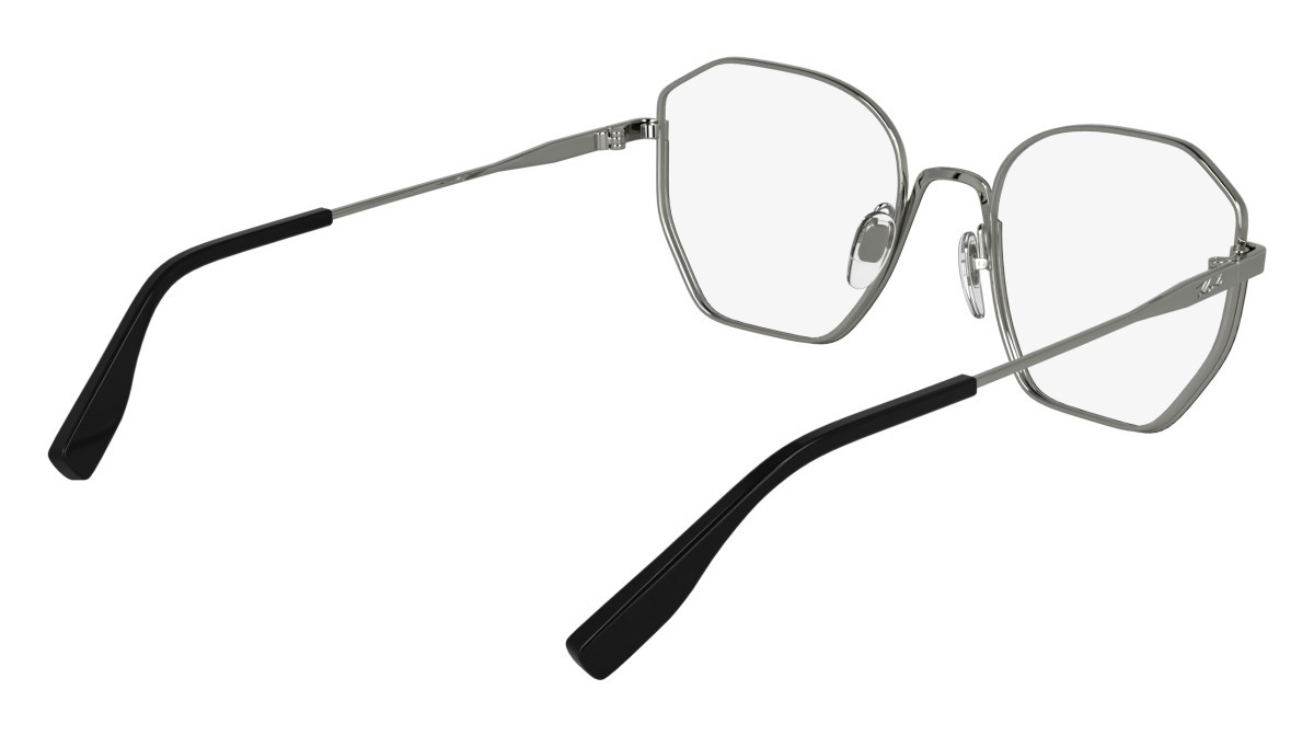 Occhiali da vista Karl Lagerfeld KL356 N (044) colore black/silver forma rettangolare 
