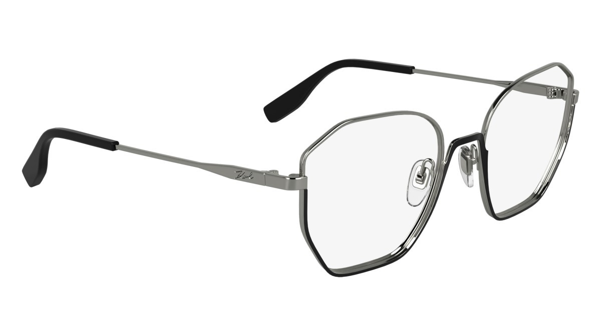 Occhiali da vista Karl Lagerfeld KL356 N (044) colore black/silver forma rettangolare 