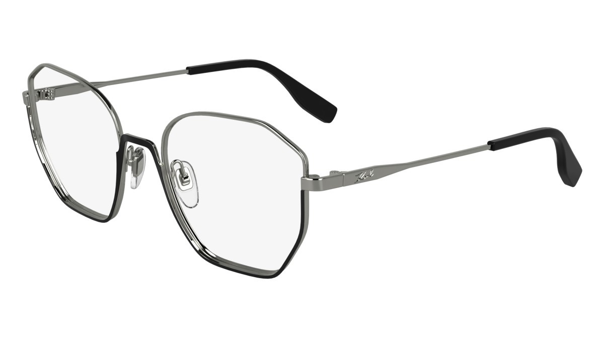 Occhiali da vista Karl Lagerfeld KL356 N (044) colore black/silver forma rettangolare 