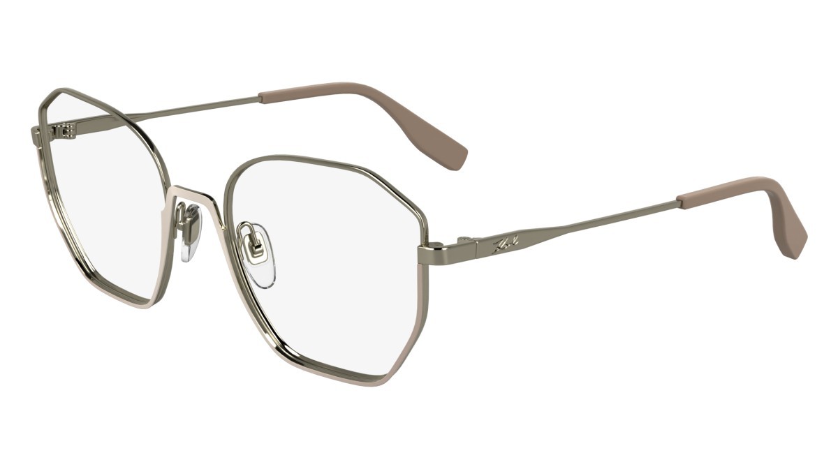 Eyeglasses Karl Lagerfeld KL356 N (264) color nude/light gold shape rectangle 