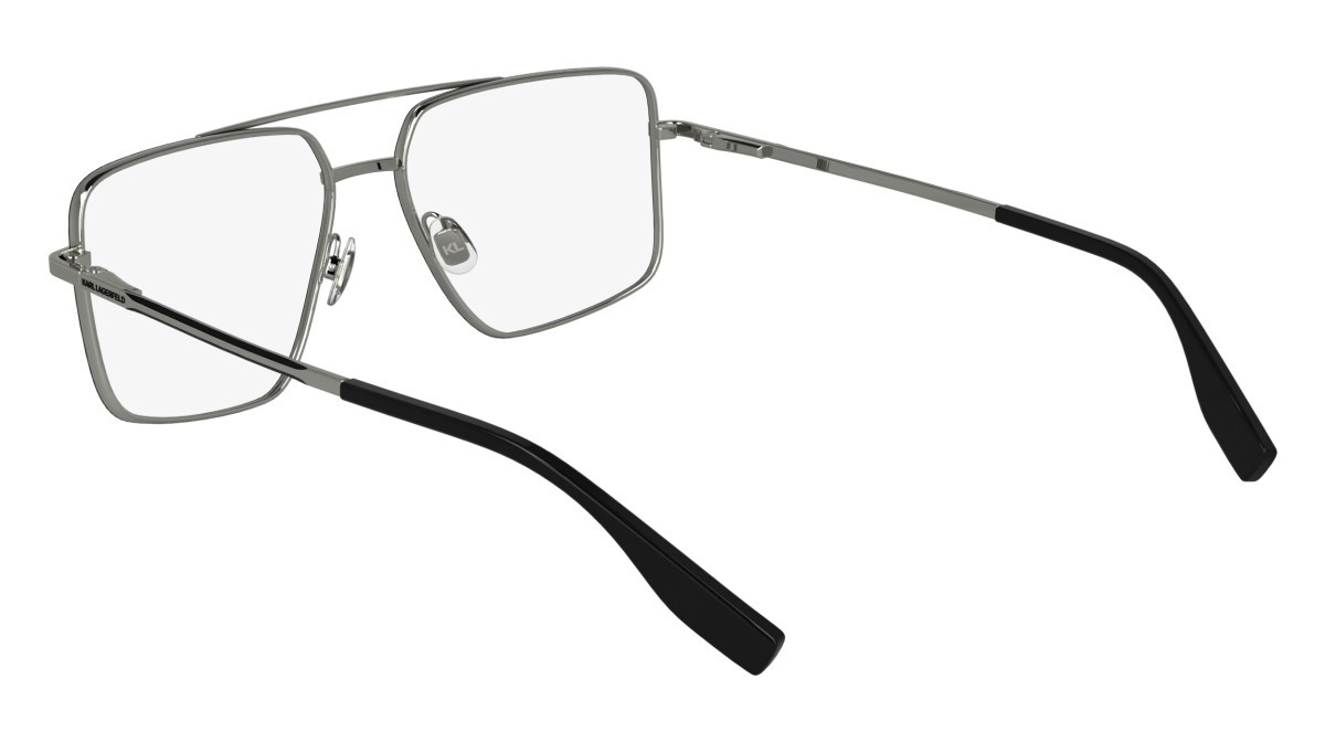 Eyeglasses Karl Lagerfeld KL357 (044) color black/silver shape aviator lenses color 1