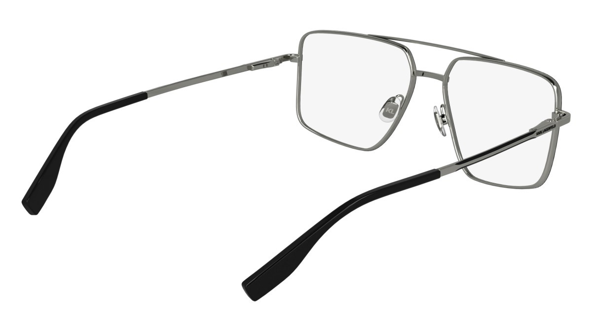 Eyeglasses Karl Lagerfeld KL357 (044) color black/silver shape aviator lenses color 1